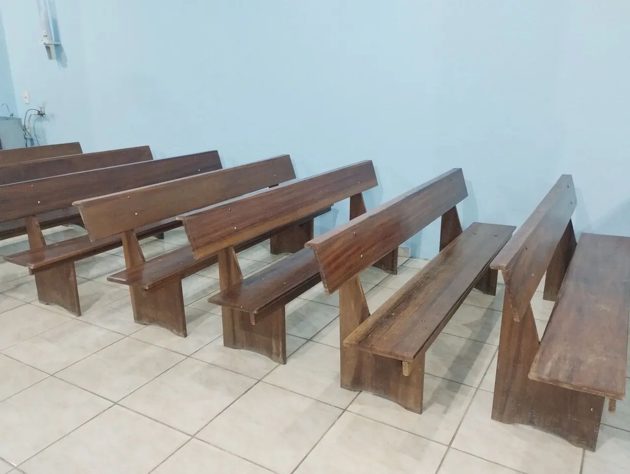 Bancos de madeira para igreja  - Foto 4