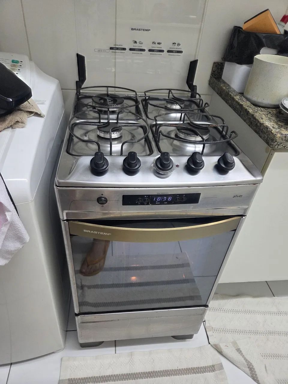 Fogão xom grill e time