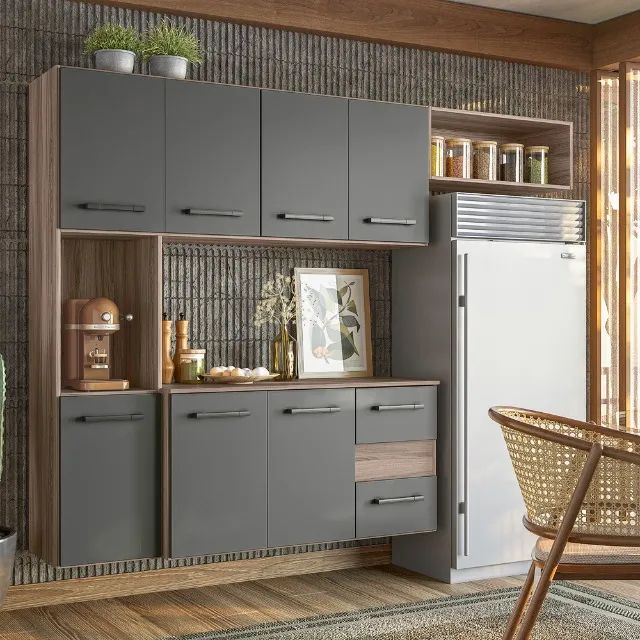 Cozinha Suspensa com 7 Portas e 2 Gavetas  Fortaleza - Foto 3