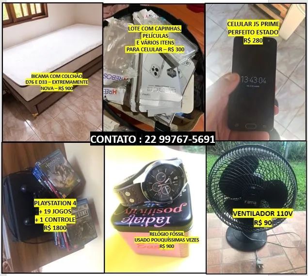 Vendo os itens anunciados 