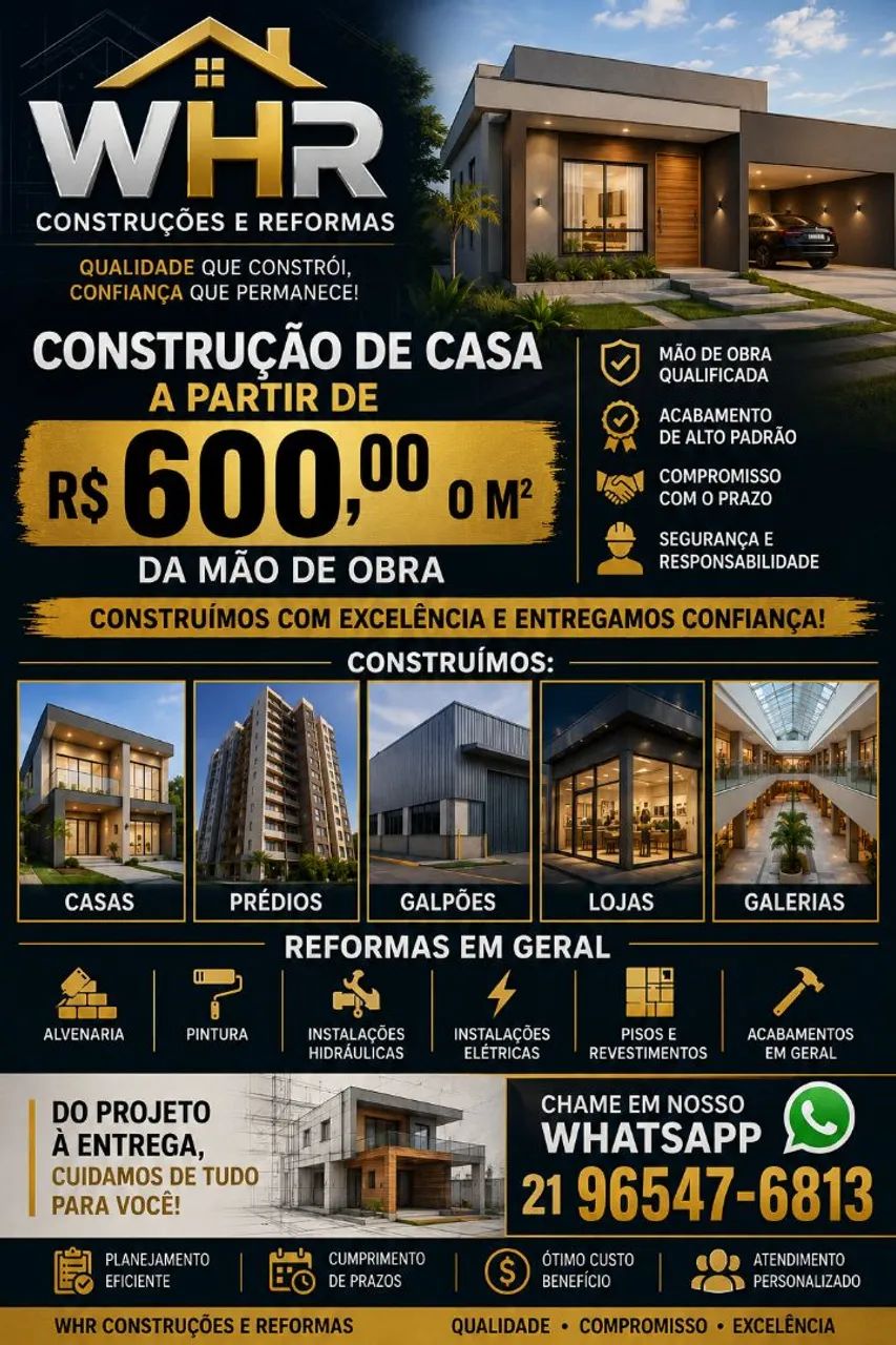 CONSTRUÇÃO/EMPREITEIRO/REFORMAS 