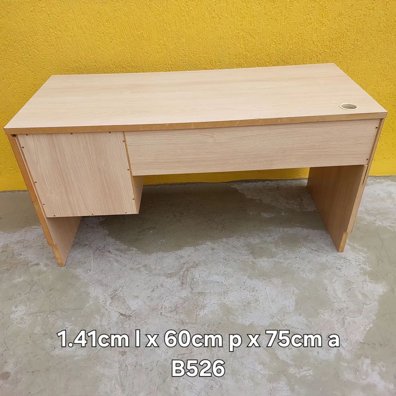 Mesa escritório com 2 gavetas  - Foto 5
