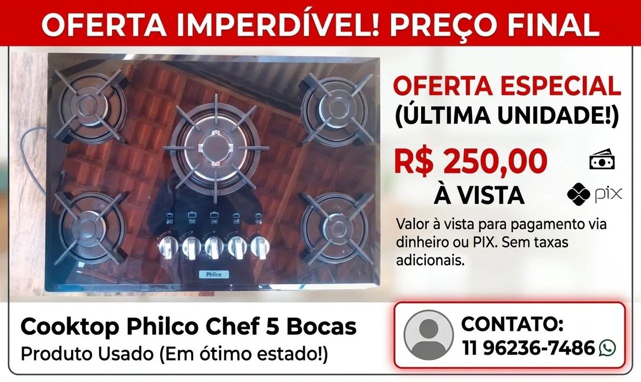 Coktop Philco 5 Bocas  - Foto 2