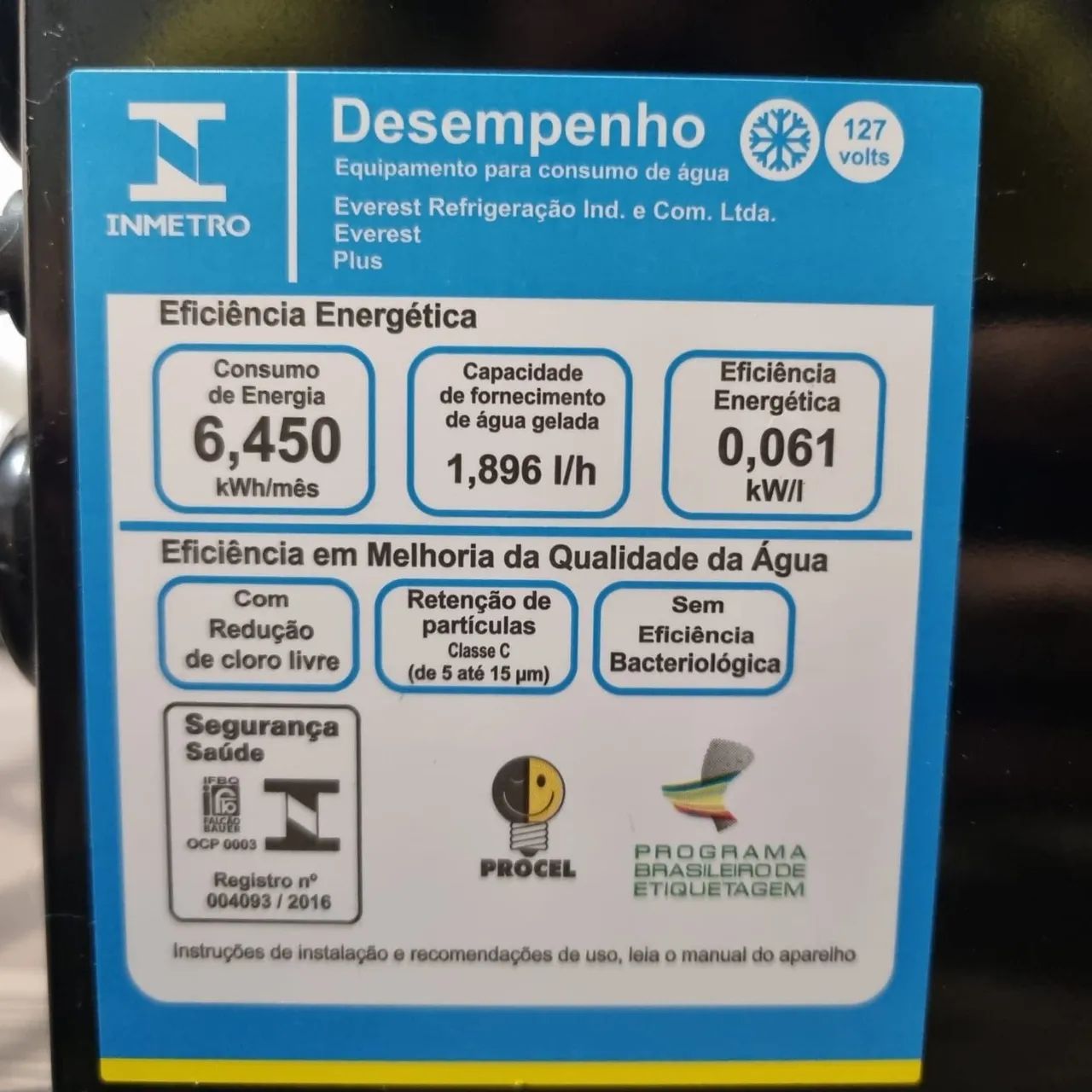 Purificador de Água Everest Soft Plus Preto - Foto 5