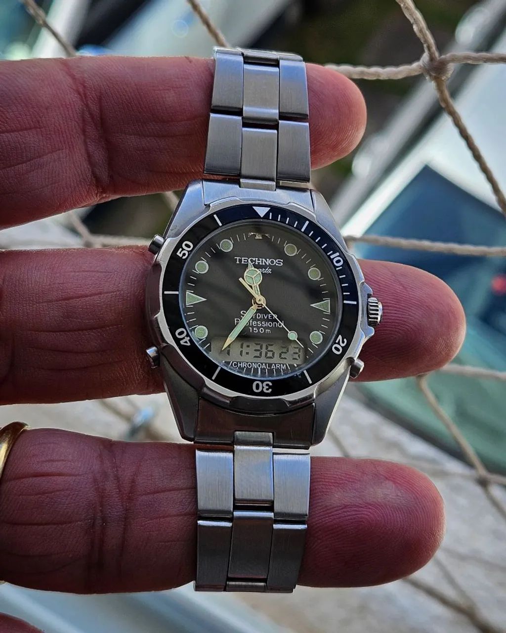 Relógio Technos Skydiver T206.06 Anos 90