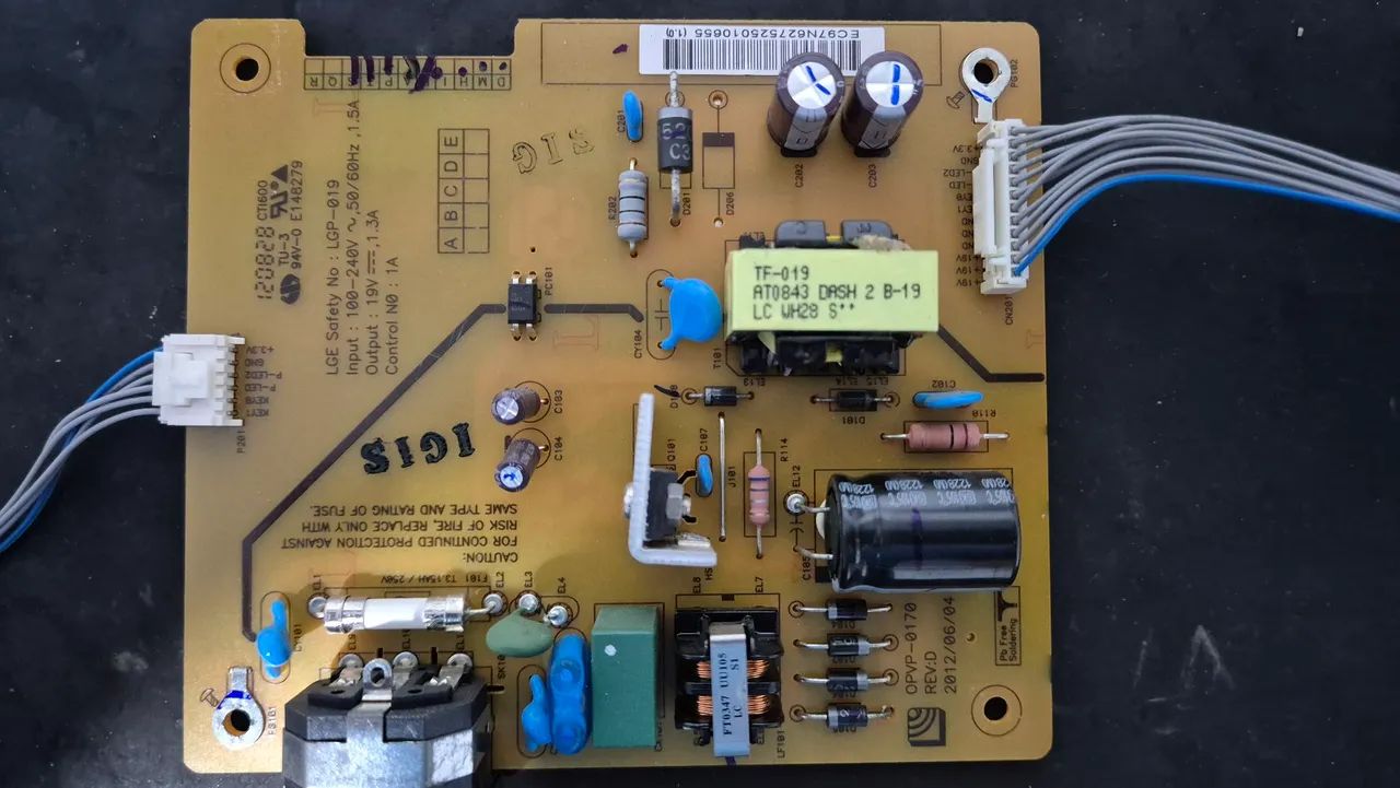 Placas do monitor LG E1641C-PN - Foto 4