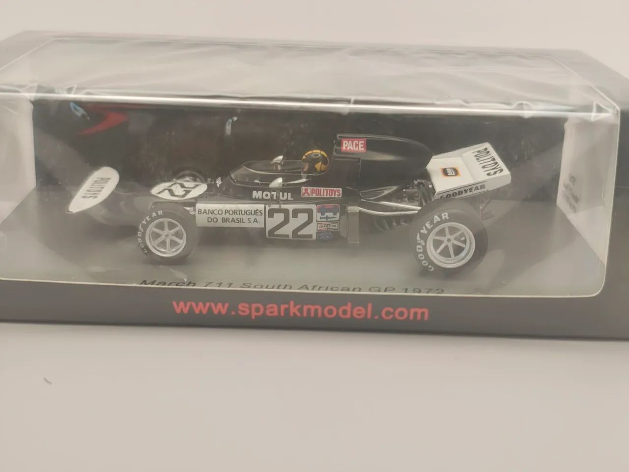 Miniatura F1 Spark March 711 Carlos Pace 1972 1:43