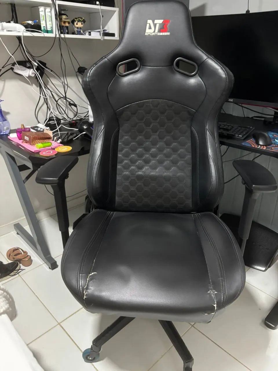 Cadeira Gamer DT3 Rhino Preto Ergonômica