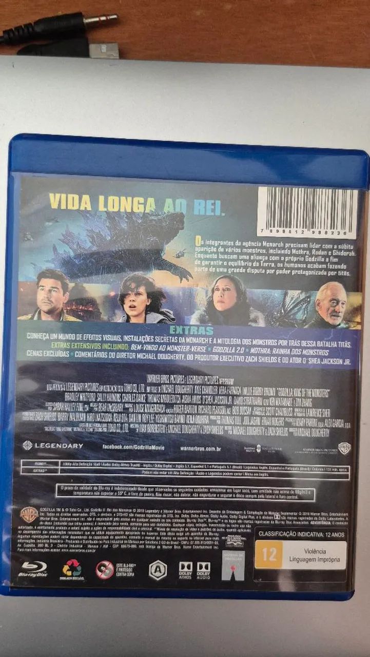 Blu-ray Godzilla 2: Rei Dos Monstros Dublado E Legendado - Foto 2