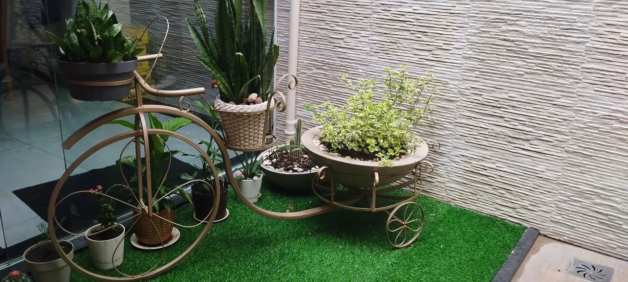 Bicicleta Decorativa para Jardim com Plantas - Foto 3