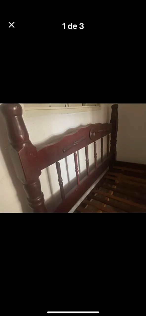 Cama de casal madeira maciça  - Foto 3