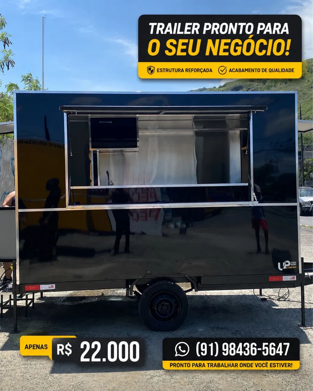 TRAILER PRONTO PARA O SEU NEGÓCIO - R$ 22.000