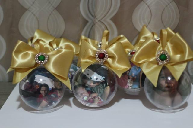 Bolas de Natal com sua foto - Foto 2