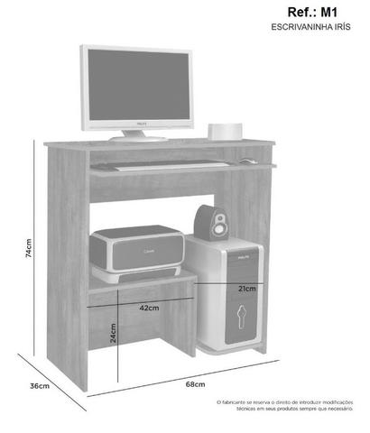 Frete Grátis! Mesa para Computador Iris - Parcelamos no Cartão de Crédito - Foto 5