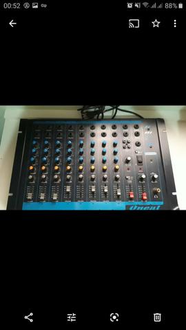 Mesa de Som profissional Oneal OMX 8 canais
