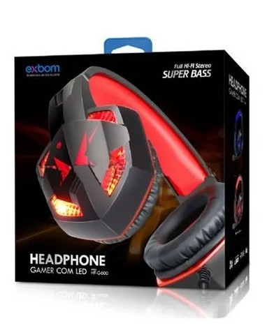 Headset Gamer Super Bass 7.1 Full P2 Usb Led Microfone