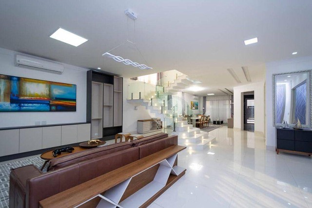Condomínio Alphaville - Casa Triplex em projeto Contemporânea com 5 Suítes. Oportunidade! - Foto 5