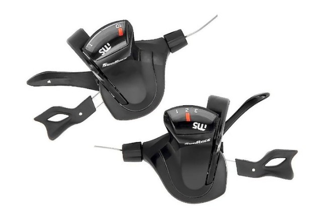 Passadores de Marchas Sunrace MS10 Shifter Rapidfire 2x10 3x10 20 ou 30v 2792
