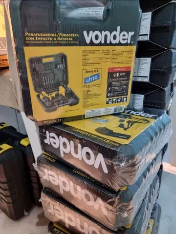 Parafusadeira/Furadeira a bateria 12V COM IMPACTO. VONDER