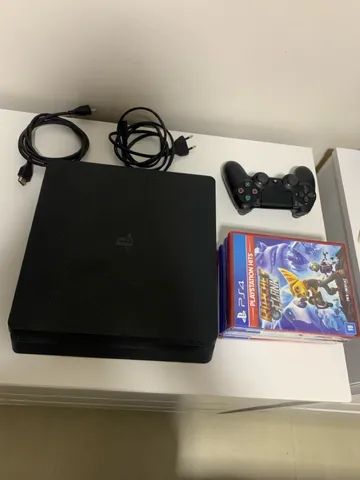 PlayStation 4 slim na caixa+2 controles especiais+jogos em 12X - Videogames  - Taguatinga Sul (Taguatinga), Brasília 1256076022