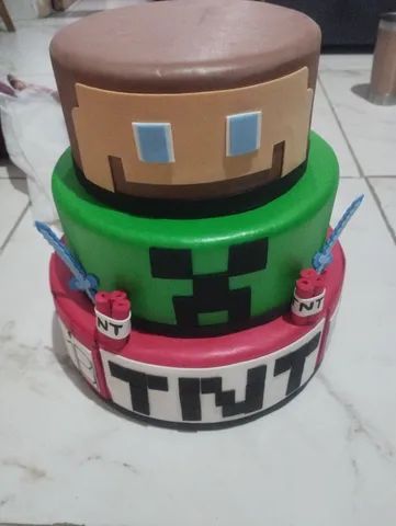 Bolo do Minecraft: + 40 fotos e dicas para festa infantil  Decoração de  bolo infantil, Bolo festa infantil, Bolo minecraft