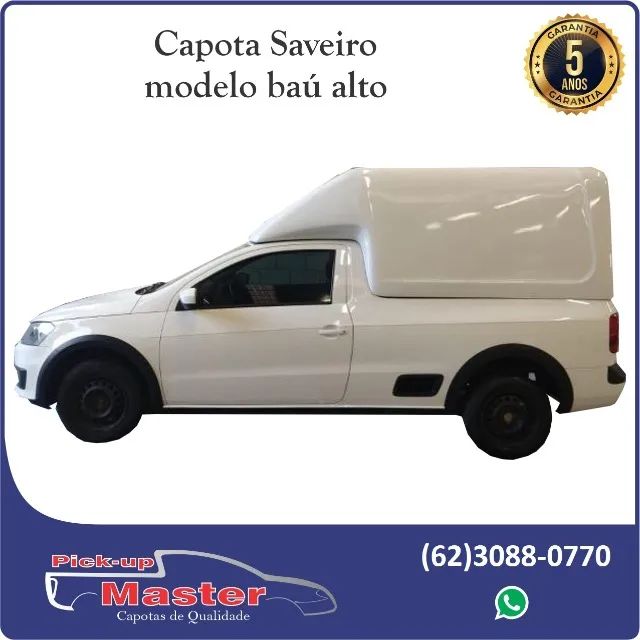 Capota para Saveiro Baú Meia tampa em Fibra de Vidro. Black Friday  - Foto 2