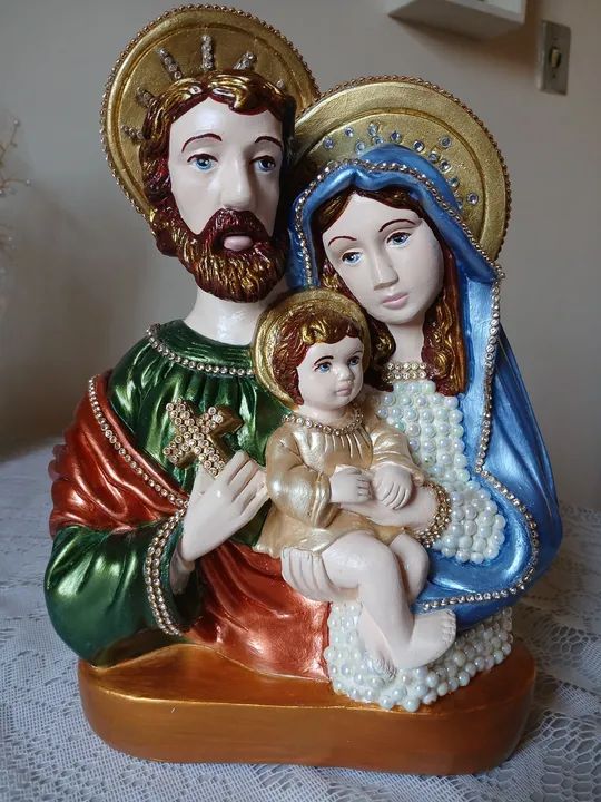Imagem Artesanal Sagrada Família