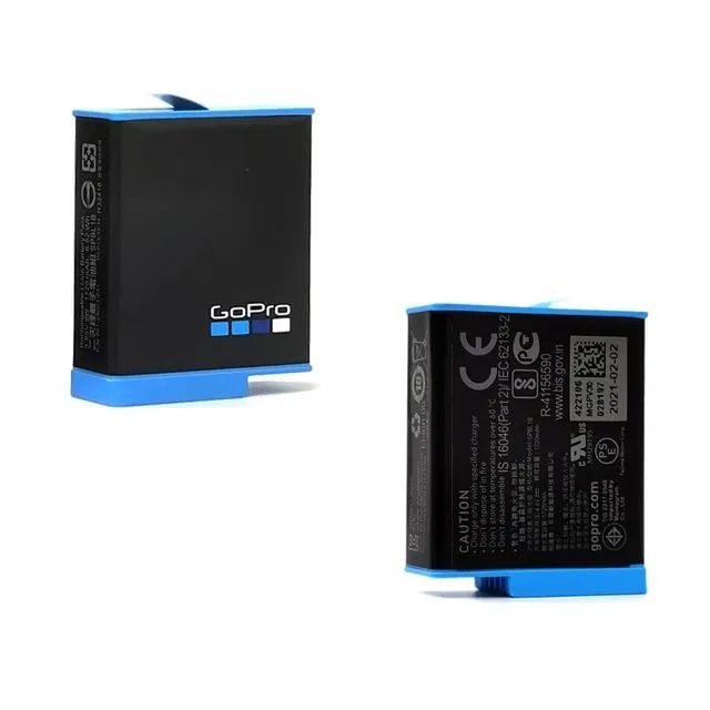 1 Bateria Original de Câmera Aquática de Ação Action Cam Go Pro Hero 13, 12, 11, 10