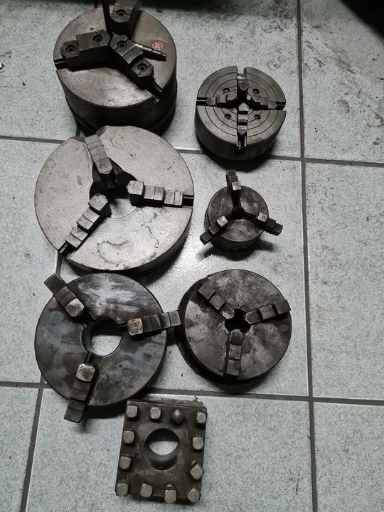 Jogo de placas de torno e castelo 