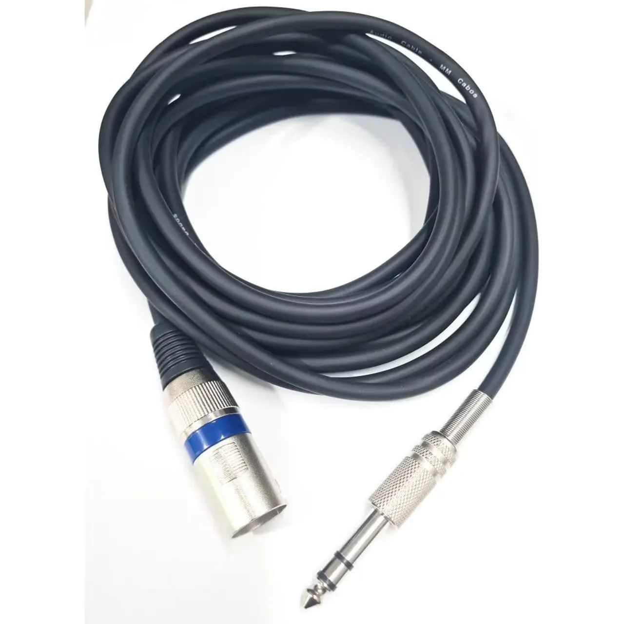 Cabo XLR macho P10 Stereo 2 Metros para microfone Balanceado