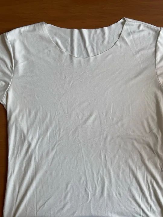 Camisa camurça sintética branca 