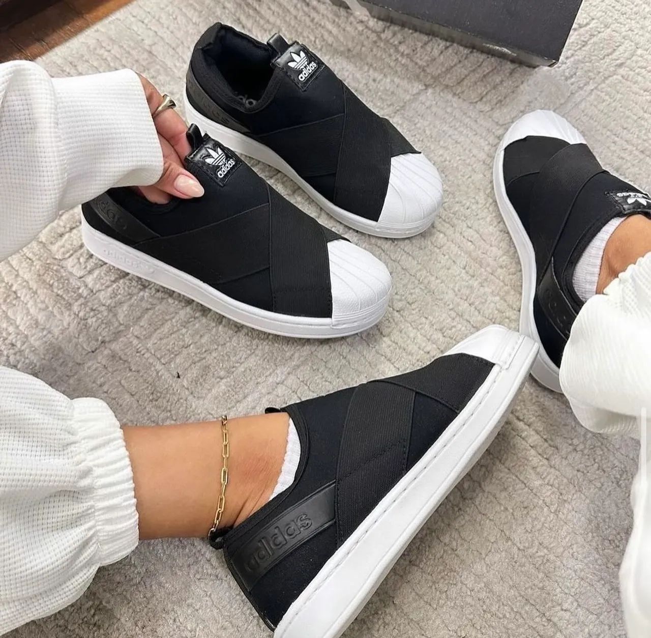Tênis Adidas Slip On Preto 