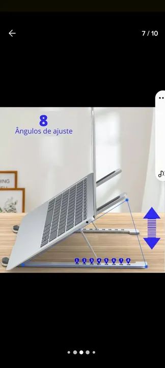 Suporte para Notebook em Alumínio  - Foto 2