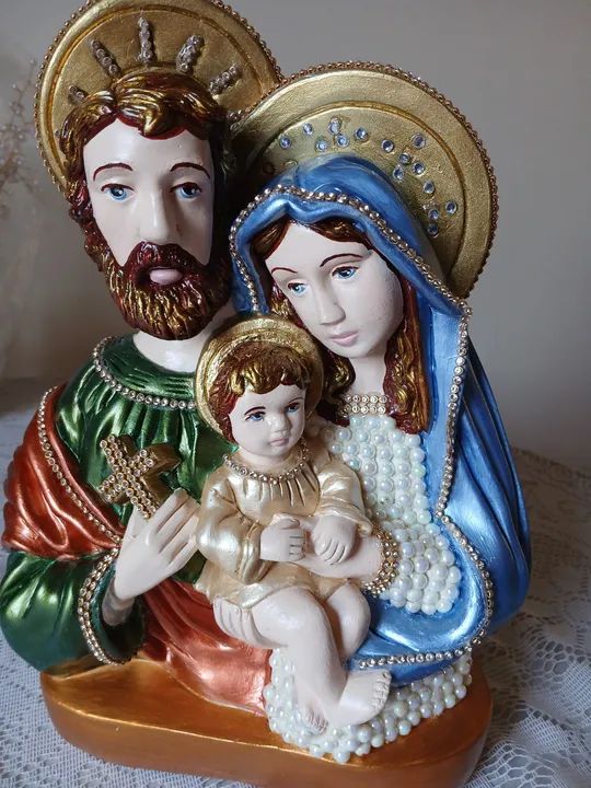 Imagem Artesanal Sagrada Família - Foto 2