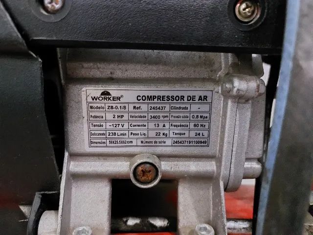 COMPRESSOR DE AR PORTATIL ELETRICO - Foto 2