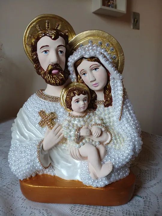 Imagem Artesanal Sagrada Família - Foto 3