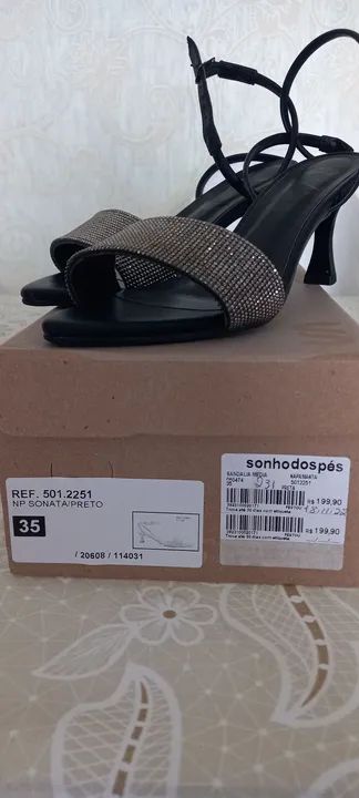 Sandália com Brilho Sonho dos Pés  - Foto 2