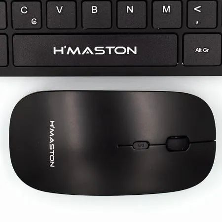 Kit Mini Teclado E Mouse Sem Fio Slim P/ Notebook - Foto 2