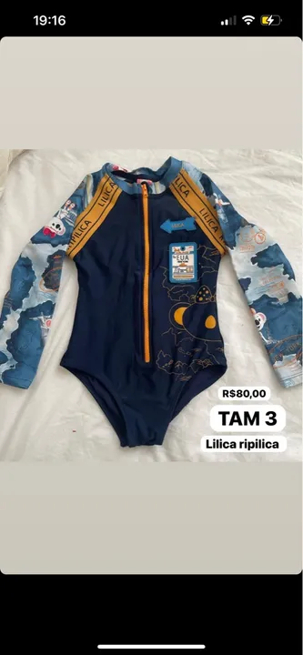 Lindo maiô infantil Lilica ripilica