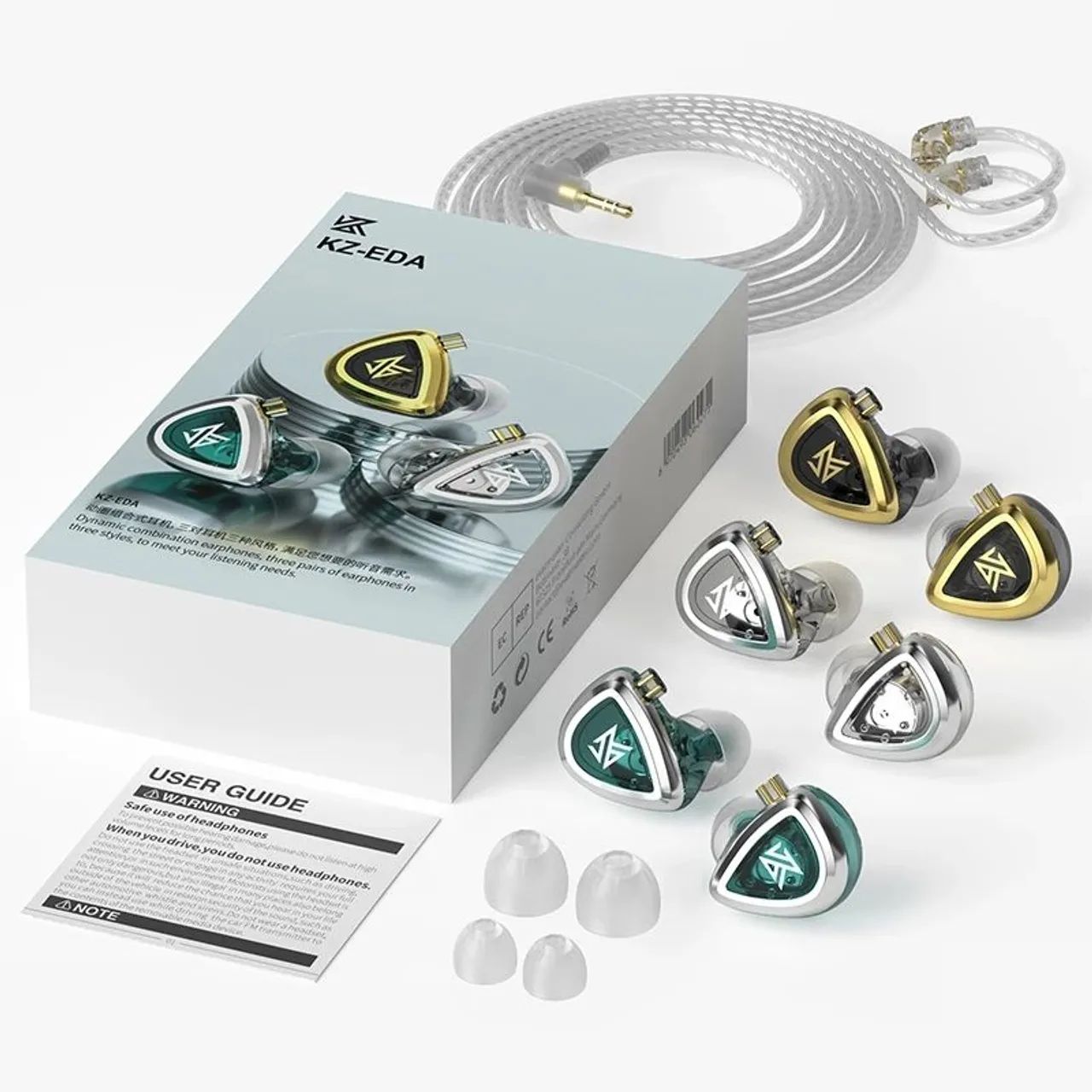 Fones de ouvido KZ Eda com 3 pares - Foto 3