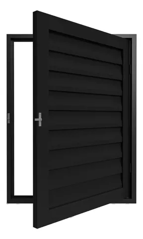 Porta alçapão Laminado 60x80 Galvanizado Preto