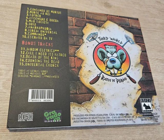 2 Cds Ratos de Porão - Anarkophobia e Brasil - Digipacks - Foto 3