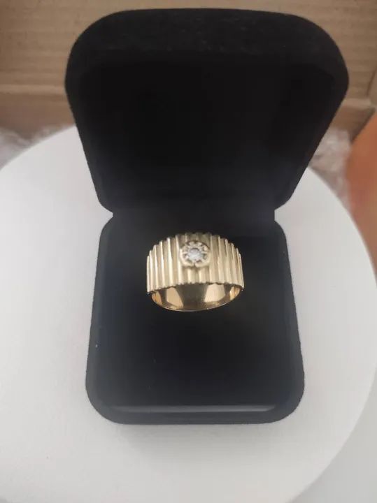 Anel ouro 18k - grife - Foto 2