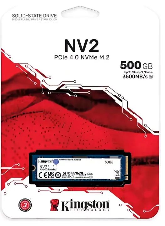 Ssd Nvme Kingston 500GB novo lacrado