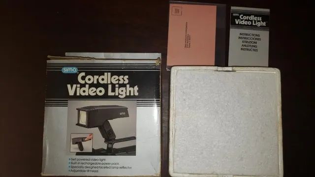 cordless video light sima  ano 1989 - Foto 4