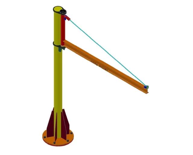 Pórtico Giratório, Braço Giratório de Coluna - Projeto - Foto 6