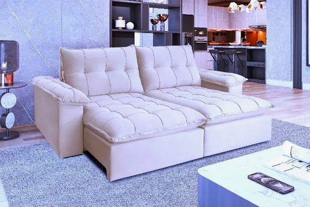 sala sofa retratil e reclinavel de 250 cm  - Foto 3