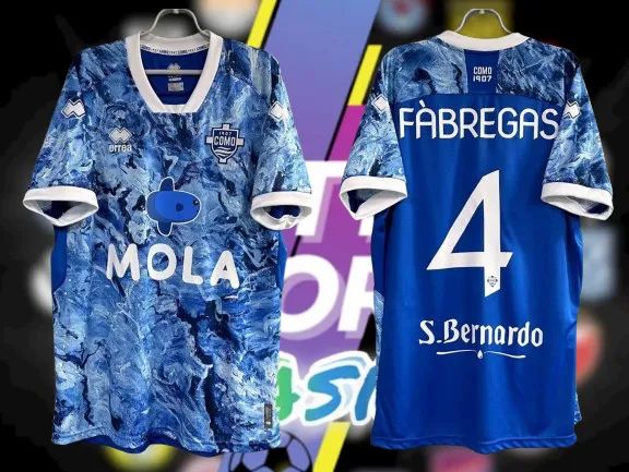Camisa Errea Como 1907 Itália Serie A 2022/23 Fabregas Raridade Leia Descrição 