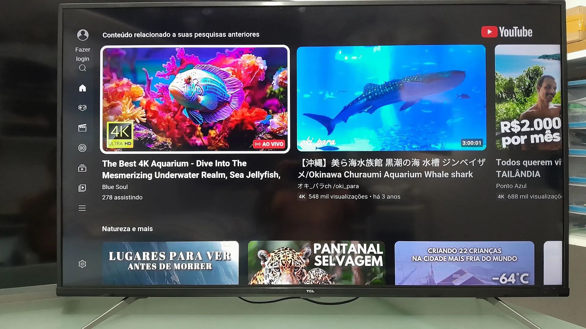 SMART TV ANDROID TCL 50 POLEGADAS 4K ULTRA HD HDR COM COMANDO DE VOZ