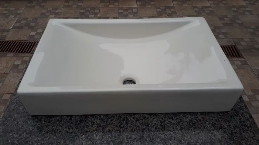 Cuba de Apoio para Banheiro Gran Pacific 65x41cm Branca - Foto 3